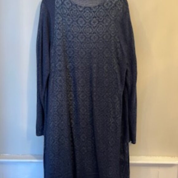 J.Jill Knit Mixed-Print Tank Dress with Eve Long Cardi, Size Large - Picture 6 of 11